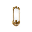 Set of 2 Ornate Antique Gold Mirrored Candle Sconces