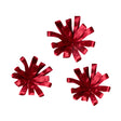 Set of 3 Large Red Velvet Parcel Bow Christmas Pick Decorations