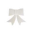 Set of 4 White Felt Bow Shaped Christmas Cutlery Holders