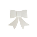 Set of 4 White Felt Bow Shaped Christmas Cutlery Holders