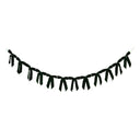 Dark Green Velvet Bow Christmas Garland Bunting - 200cm