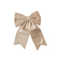 Large Taupe Velvet Christmas Bow - 30cm x 45cm