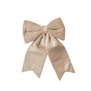 Large Taupe Velvet Christmas Bow - 30cm x 45cm