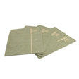 Set of 4 Green Rectangular Felt Placemat with Champagne Gold Bow
