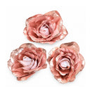 Set of 3 Pink Rose Pick Decorations