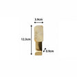 Set of 3 Cream Marble & Gold Wall Hooks