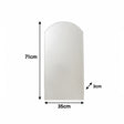 Slim Arched Frameless Bevelled Wall Mirror - 35cm x 71cm