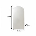 Slim Arched Frameless Bevelled Wall Mirror - 35cm x 71cm