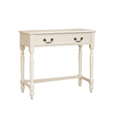 Ivory One Drawer Console / Dressing Table - Charlotte Ivory Range