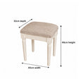 Ivory One Drawer Dressing Table & Stool Set - Charlotte Ivory Range