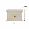 Taupe-Grey Wall Mounted Bedside Table - Daventry Taupe-Grey Range