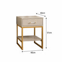 Neutral One Drawer Bedside Table - Liana Taupe Range