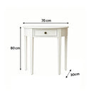 Ivory Half Moon Table - Daventry Ivory Range