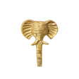 Gold Elephant Head Wall Hook