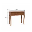 Dark Wood 2 Drawer Dressing Table - Ashwell Range