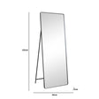 Black Free Standing Cheval Mirror 155cm x 60cm