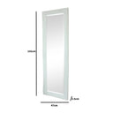 Cream Ornate Tall Slim Mirror 47cm x 142cm