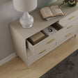 Large 6 Drawer Chest Of Drawers &amp; Pair of 3 Drawer Bedside Tables - Oslo Taupe Range