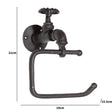 Rustic Metal Tap Toilet Roll Holder 19cm x 21cm