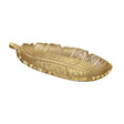 Gold Metal Feather Trinket Dish