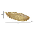 Gold Metal Feather Trinket Dish