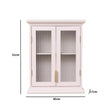 Pink Reeded Glass Wall Cabinet