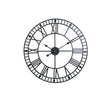 Large Black Iron Skeleton Wall Clock 88cm x 88cm