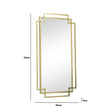 Gold Foiled Wall Mirror 94cm x 48cm