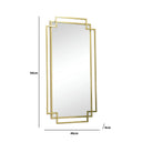 Gold Foiled Wall Mirror 94cm x 48cm
