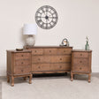 7 Drawer Wooden Chest of Drawers & Pair of 3 Drawer Bedside Tables - Ashwell Range