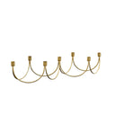 Gold Wave Multi Candle Holder