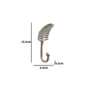 Silver Curved Leaf Wall Hook