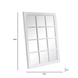 Large Matte White Window Mirror 130cm x 95cm