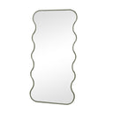 Olive Green Full Length Wavy Mirror - 163cm x 80cm