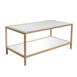 Gold Glass & Mirrored Coffee Table