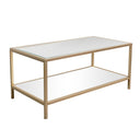 Gold Glass & Mirrored Coffee Table