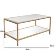 Gold Glass & Mirrored Coffee Table