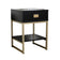 One Drawer Bedside Table - Elle Black Range