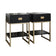 Pair of One Drawer Bedside Tables - Elle Black Range