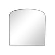 Large Black Framed Arched Wall Mirror 92cm x 91cm