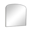 Large Black Framed Arched Wall Mirror 92cm x 91cm