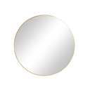 Large Round Antique Gold Wall Mirror - 80cm x 80cm