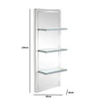 Mirrored Wall Mounted Shelving Unit
