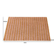 Pink & Natural Stripe Print Coir Door Mat