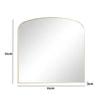 Large Gold Framed Arched Wall Mirror 92cm x 91cm