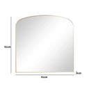 Large Gold Framed Arched Wall Mirror 92cm x 91cm