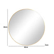 Large Round Antique Gold Wall Mirror - 80cm x 80cm