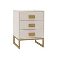 3 Drawer Bedside Table - Elle Stone Range