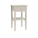 One Drawer Bedside Table - Abbey Pale Ivory Range