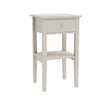 Pair of One Drawer Bedside Table - Abbey Pale Ivory Range